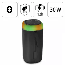 Блутут колонка HAMA Shine 2.0, 30W, LED, Защита от вода, Черна, 188228