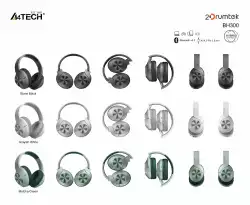 Блутут слушалки A4tech BH300, Зелени