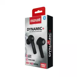 Блутут слушалки MAXELL Dynamic, Докинг кутийка, True Wireless, Черни