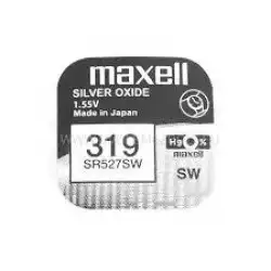 Бутонна батерия сребърна MAXELL SR527 SW 1.55V /319/  1.55V