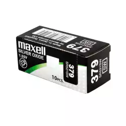 Бутонна батерия сребърна MAXELL SR521 SW /AG0/379/ 1.55V