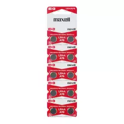 Бутонна микроалкална батерия MAXELL LR-44 /AG13/ 1,55V 10 бр./pack  цена за 1 бр.