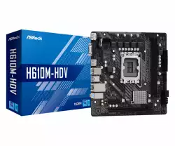 Дънна платка ASRock H610M-HDV, LGA1700, mATX