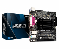 Дънна платка ASROCK J4125B-ITX, Intel® Quad-Core Processor J4125B, ITX, 2x DDR4