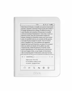 eBook четец BOOKEEN Diva 6", тъч, подсветка, бял