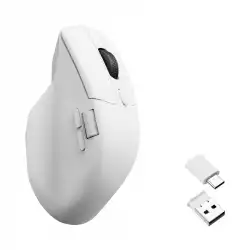 Геймърска Безжична мишка Keychron M6 1000Hz, Matte White