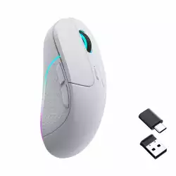 Геймърска Безжична мишка Keychron M3, Matte White