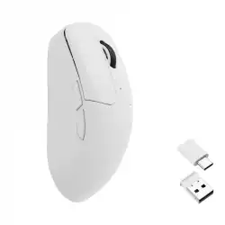 Геймърска Безжична мишка Keychron M2, Matte White