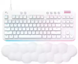 Геймърска механична клавиатура Logitech G G713, TKL, Tactile, RGB LED, US Layout, бяла