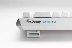 Геймърскa механична клавиатура Ducky One 3 Pure White SF 65%, Hotswap Cherry MX Clear, RGB, PBT Keycaps