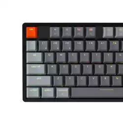 Геймърска Механична клавиатура Keychron K8, Aluminum, Hot-Swappable, TKL Gateron Optical Blue Switch, RGB LED ABS