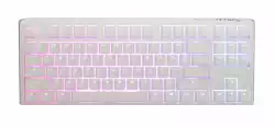 Геймърскa механична клавиатура Ducky One 3 Pure White TKL Hotswap Cherry MX Silent Red, RGB, PBT Keycaps