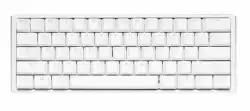 Геймърска механична клавиатура Ducky One 3 Pure White Mini 60% Hotswap Cherry MX Blue, RGB, PBT Keycaps