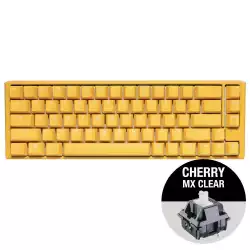 Геймърскa механична клавиатура Ducky One 3 Yellow SF 65, Cherry MX Clear суичове