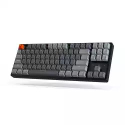 Геймърска Механична клавиатура Keychron K8, Aluminum, Hot-Swappable, TKL Gateron Optical Blue Switch, RGB LED ABS