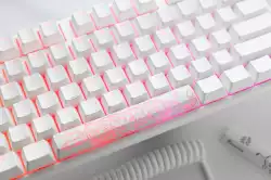 Геймърскa механична клавиатура Ducky One 3 Pure White Full Size Hotswap Cherry MX Clear, RGB, PBT Keycaps