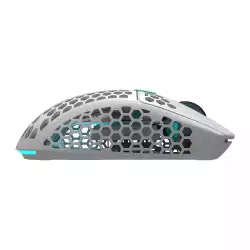 Геймърска мишка Dark Project ME4 Wireless White/Neon Blue