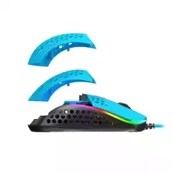 Геймърска мишка Xtrfy M42 Miami Blue, RGB, Син