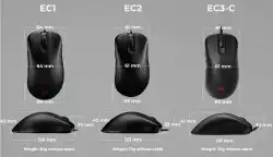 Геймърска мишка ZOWIE EC1-C, Черен