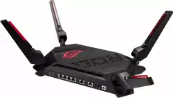 Геймърски Безжичен Рутер ASUS ROG Rapture GT-AX6000, Dual-Band WiFi 6 (802.11ax), MU-MIMO, IPv6, OFDMA, AiMesh, AiProtection Pro, 4804Mbps(6000Mbps Boost)