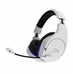 Геймърски безжични слушалки HyperX, Cloud Stinger Core Wireless (PS5), Микрофон, Бял/Син