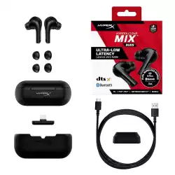 Блутут слушалки HyperX Cloud MIX Buds Black, True Wireless, 4P5D9AA