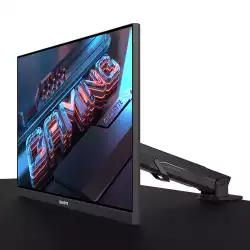 Геймърски монитор Gigabyte M28U, 28" ARM EDITION UHD 4K, SS IPS,144Hz 1ms, HDR400 със стойка