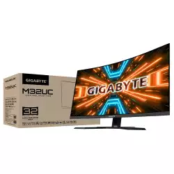 Геймърски Монитор Gigabyte M32UC, 31.5" SS VA UHD 3840x2160, Curved 1500R, 144Hz, 1ms, HDR 400, KVM