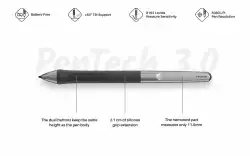 Графичен дисплей таблет HUION Inspiroy 2 M, 5080 LPI, Зелен