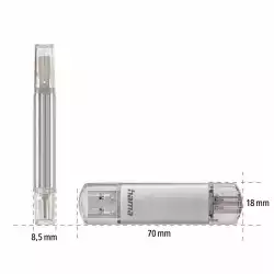 Флаш памет "C-Laeta", USB-C USB 3.1/3.0, 128 GB, HAMA-181073