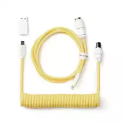 Кабел за клавиатура Keychron Coiled Aviator Yellow