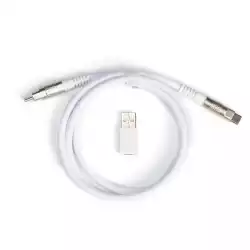 Кабел за клавиатура Keychron Double-Sleeved Geek - White