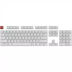 Капачки за механична клавиатура Glorious Aura PBT Doubleshot 105-Keycap White US-Layout