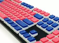 Капачки за механична клавиатура Ducky Pudding Red & Blue 108-Keycap Set PBT Double-Shot US Layout