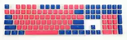 Капачки за механична клавиатура Ducky Pudding Red & Blue 108-Keycap Set PBT Double-Shot US Layout