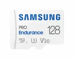 Карта памет Samsung PRO Endurance, microSDXC, UHS-I, 128GB, Адаптер