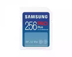 Карта памет Samsung PRO Plus, SD Card, 256GB, Бяла
