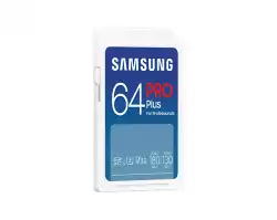 Карта памет Samsung PRO Plus, SD Card, 64GB, Бяла