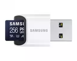 Карта памет Samsung PRO Ultimate, microSDXC, UHS-I, 256GB, USB четец