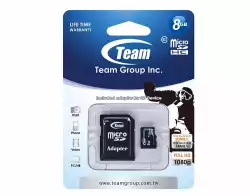 Карта памет TEAM micro SDHC, 8GB