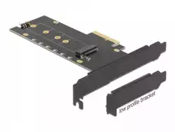 Карта за разширение на слотове Delock, PCI Express x4 към 1 x internal NVMe M.2 Key M, RGB LED, Low Profile