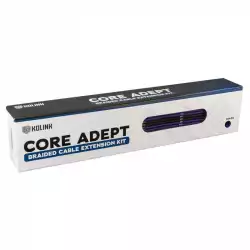Комплект оплетени кабели Kolink Core, Jet Black/Titan Purple
