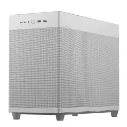 Кутия ASUS PRIME AP201 Mesh, MicroATX, Бяла