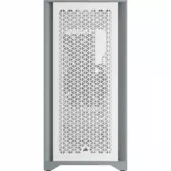 Кутия Corsair 4000D Airflow Mid Tower, Tempered Glass, Бяла