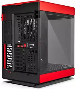 Кутия HYTE Y60 Tempered Glass, Mid-Tower, Черно и Червено