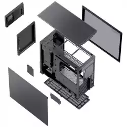 Кутия Jonsbo D41 Screen TG, mATX, Черна