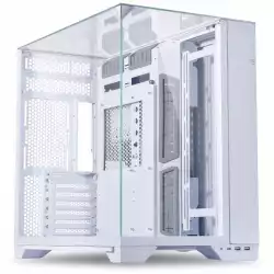 Кутия Lian Li O11 Vision Mid-Tower, Tempered Glass, Бял