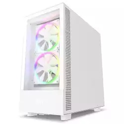Кутия NZXT H5 Elite Matte White, Tempered Glass, Mid-Tower