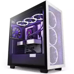 Кутия NZXT H7 Flow Matte Black & White