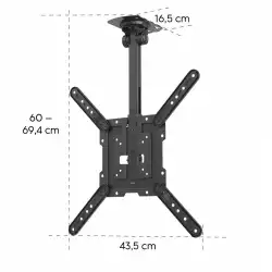 Метална поставка TV, 400x400, 165 см (65"), HAMA-118086